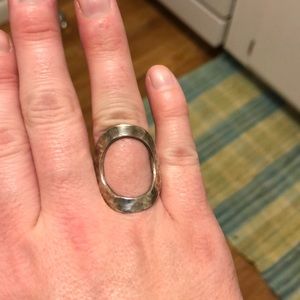 Wide circle ring size 7